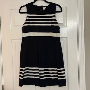 Black and White J Crew Daybreak Dress